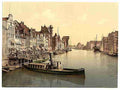 Vintage The Great Bridge Danzig West Prussia A4 Photo Print