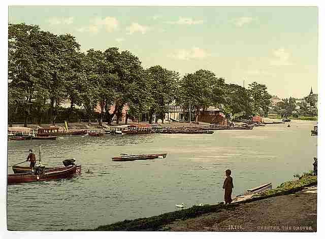 Vintage The Groves Chester A4 Photo Print