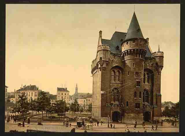 Vintage The Hall gate Brussels A4 Photo Print