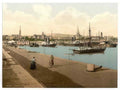 Vintage The Harbor Kingstown County Dublin Ireland A4 Photo Print