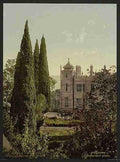 Vintage The Imperial Castle Alupku  the Crimea A4 Photo Print