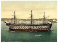 Vintage The Impregnable training ship Plymouth A4 Photo Print