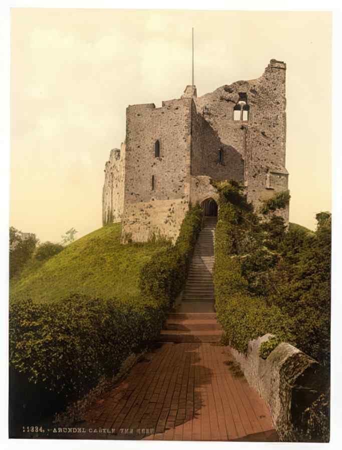 Vintage The Keep Arundel Castle England A4 Photo Print