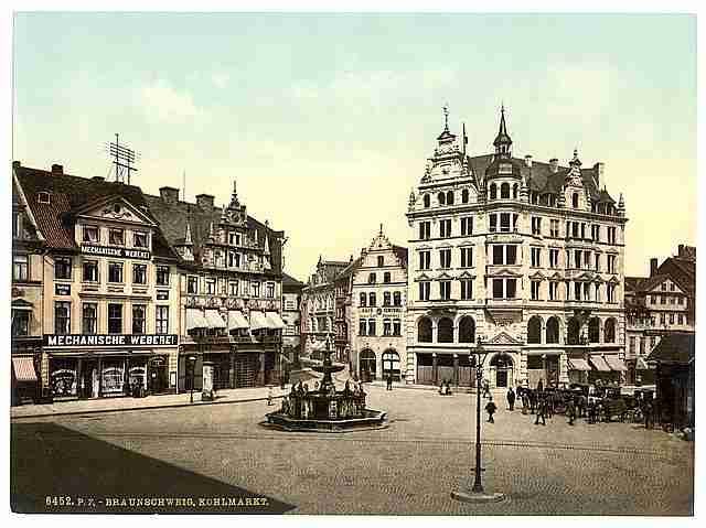 Vintage The Kohlmarkt Brunswick A4 Photo Print