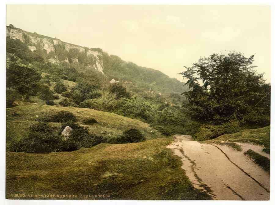 Vintage The Landslip Isle Of Wight England A4 Photo Print