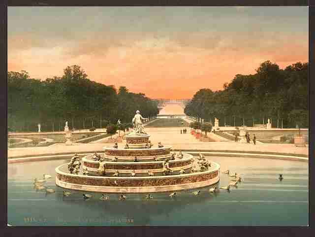 Vintage The Latone Basin I Versailles A4 Photo Print