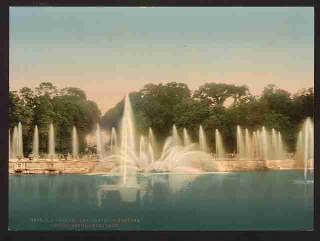 Vintage The Latone Basin Neptune Versailles A4 Photo Print