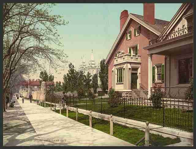 Vintage The Lion House Salt Lake City A4 Photo Print
