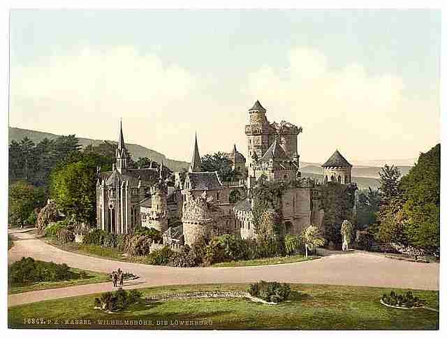Vintage The Lower Castle Wilhelmshohe Cassel Hesse Nassau A4 Photo Print