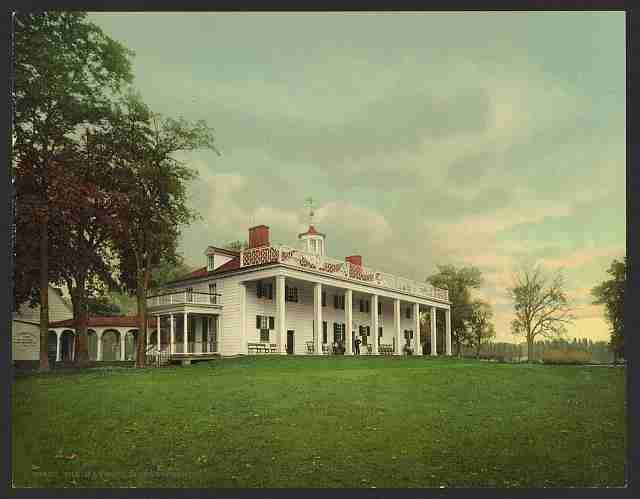 Vintage The Mansion Mount Vernon A4 Photo Print