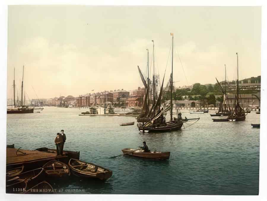Vintage The Medway Chatham England A4 Photo Print