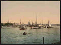 Vintage The Meuse River II Rotterdam A4 Photo Print