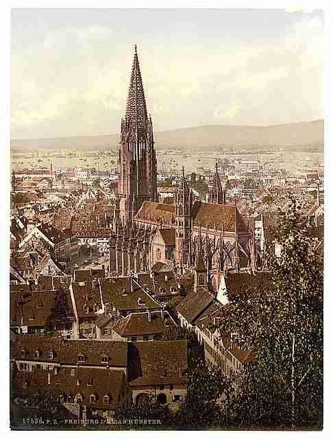 Vintage The Munster Freiburg Baden A4 Photo Print