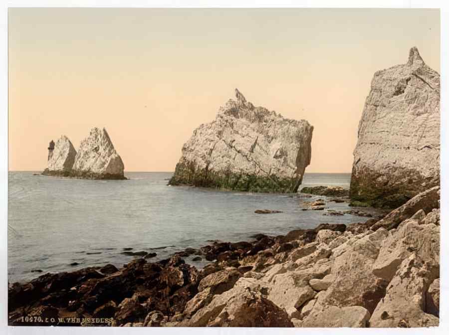 Vintage The Needles I Isle Of Wight England A4 Photo Print