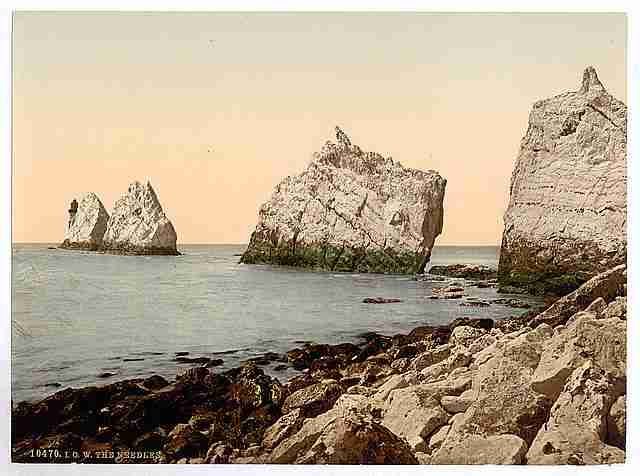 Vintage The Needles I Isle of Wight A4 Photo Print