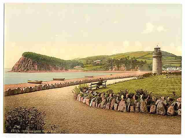Vintage The Ness Teignmouth A4 Photo Print