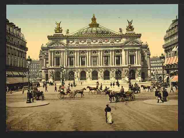 Vintage The Opera House Paris A4 Photo Print