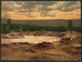 Vintage The Paint Pot Yellowstone National Park A4 Photo Print