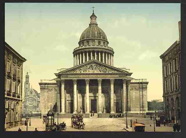 Vintage The Pantheon Paris A4 Photo Print