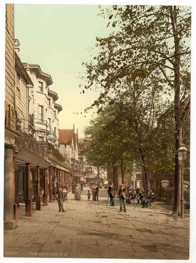 Vintage The Pantiles Looking North Tunbridge Wells England A4 Photo Print
