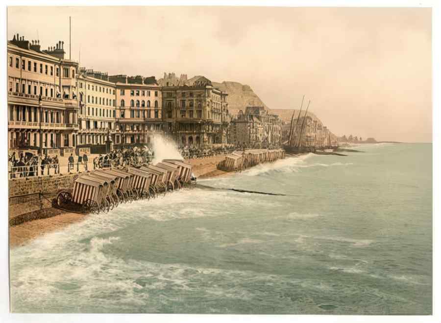 Vintage The Parade Hastings England A4 Photo Print