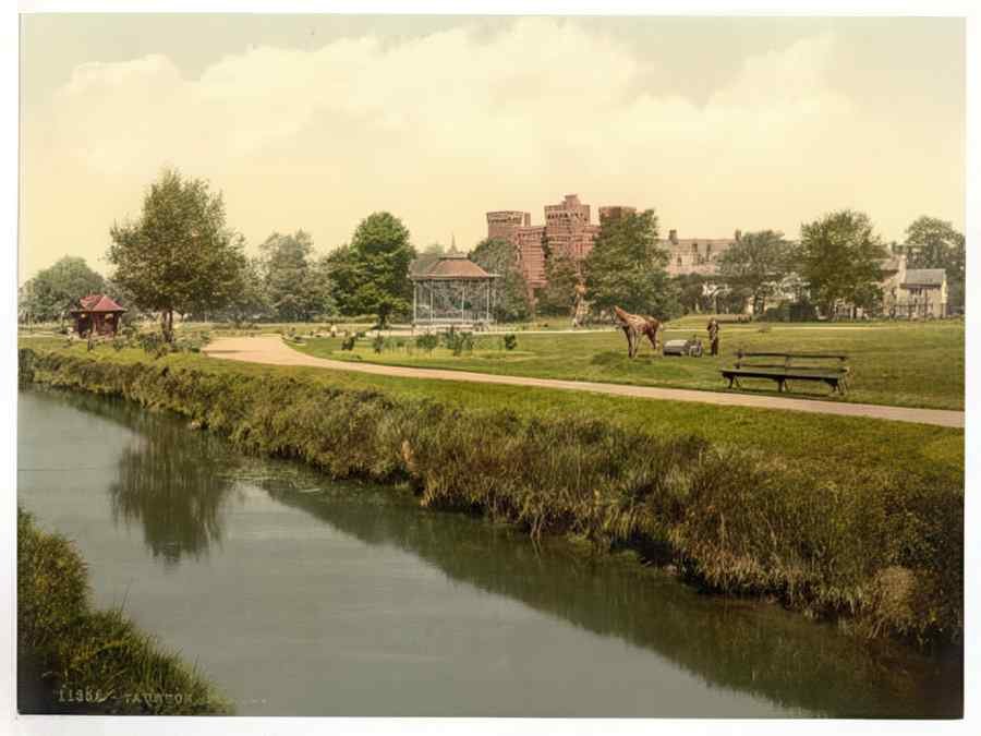 Vintage The Park Taunton England A4 Photo Print