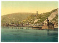 Vintage The Pfalz on the Rhine Coub the Rhine A4 Photo Print
