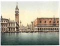 Vintage The Piazzetta Venice A4 Photo Print