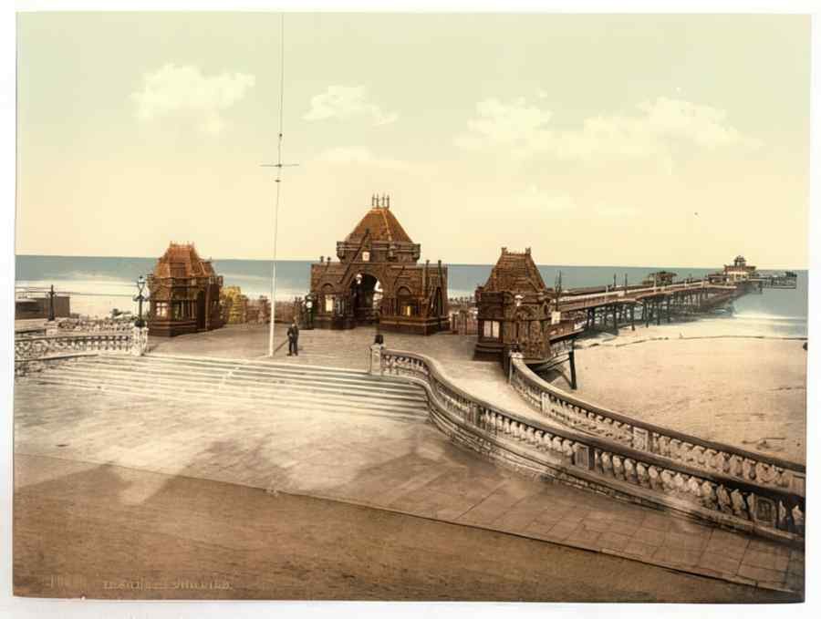 Vintage The Pier Skegness England A4 Photo Print