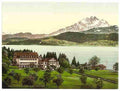 Vintage The Polytechnic Chalet Seeburg Lucerne A4 Photo Print