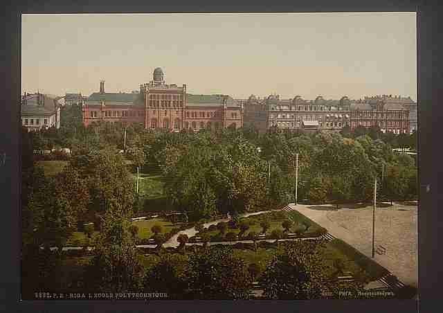 Vintage The Polytechnic Riga A4 Photo Print