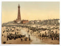 Vintage The Promenade And Tower From South Pier Blackpool England A4 Photo Print