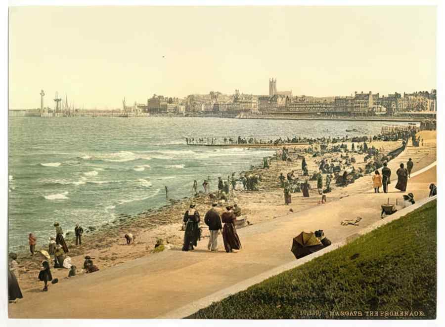 Vintage The Promenade Margate England A4 Photo Print