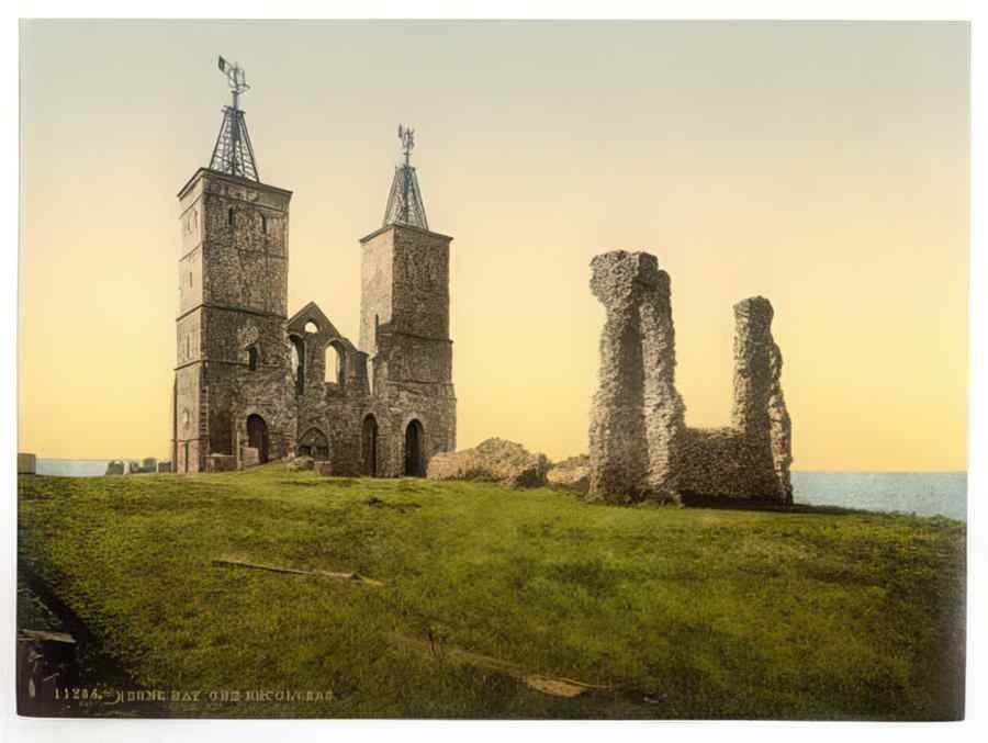 Vintage The Reculvers Herne Bay England A4 Photo Print