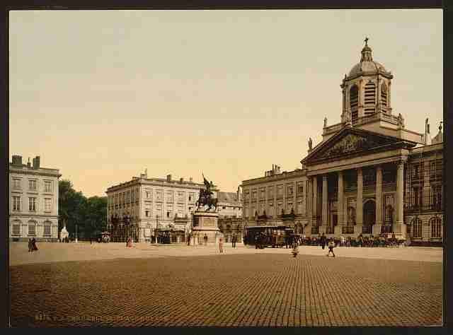 Vintage The Royal Palace Brussels A4 Photo Print