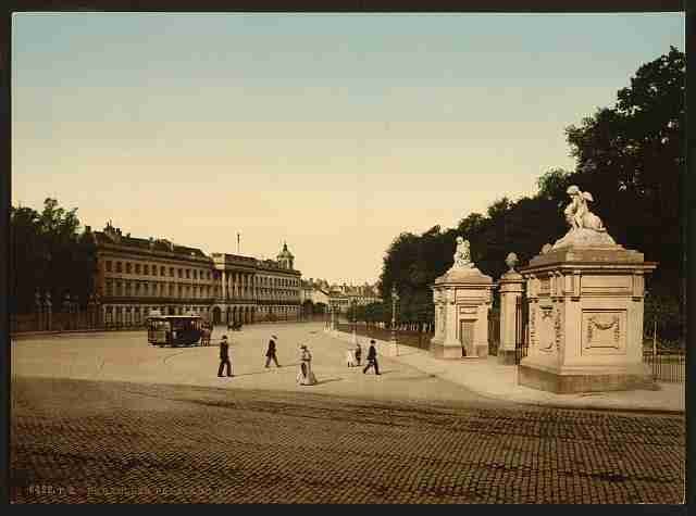 Vintage The Royal Palace II Brussels A4 Photo Print