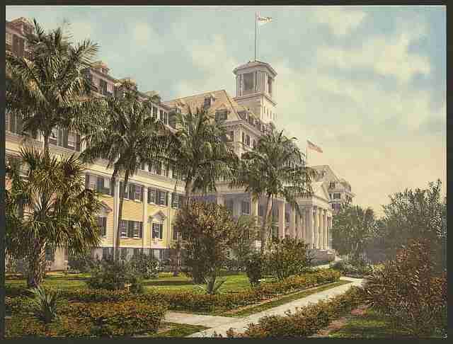 Vintage The Royal Ponciana Palm Beach A4 Photo Print