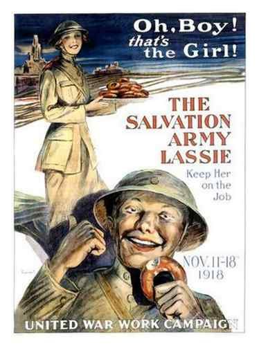 Vintage The Salvation Army Lassie 1918 A4 Photo Print
