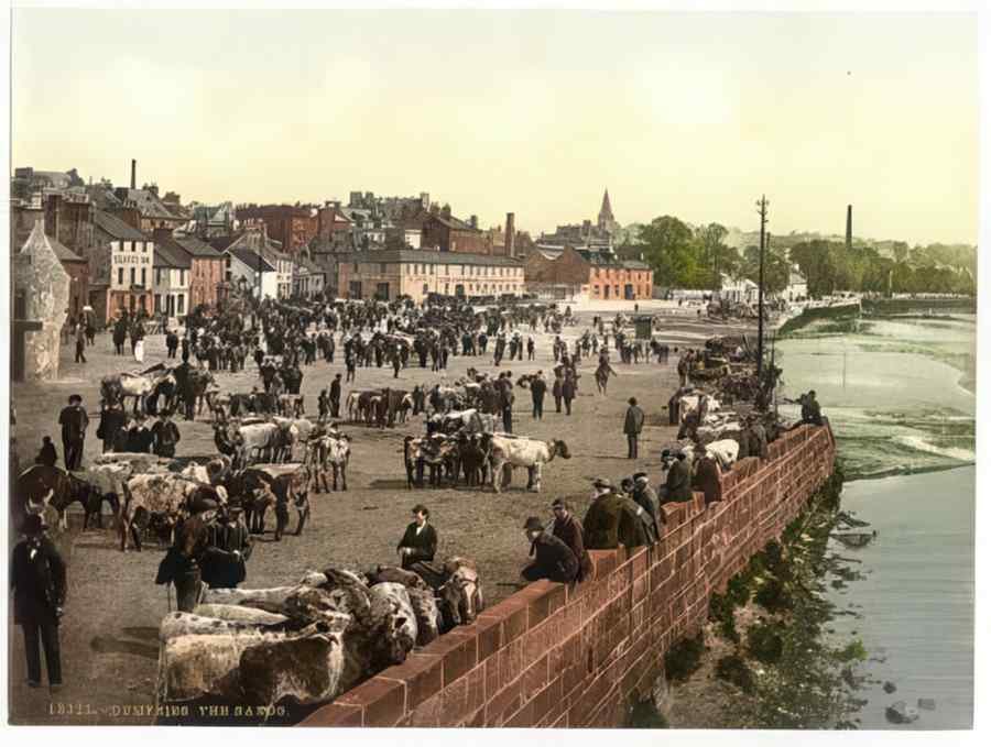 Vintage The Sands Dumfries Scotland A4 Photo Print