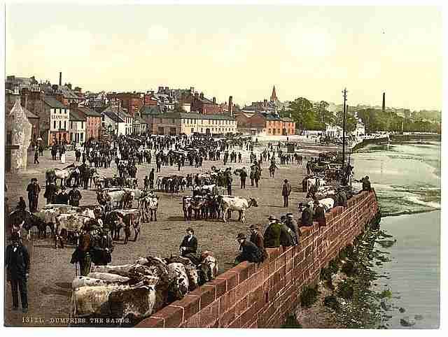 Vintage The Sands Dumfries A4 Photo Print