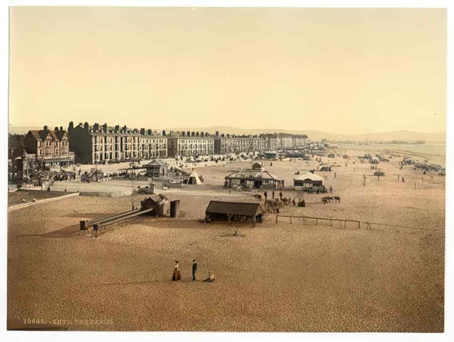 Vintage The Sands Rhyl Wales A4 Photo Print