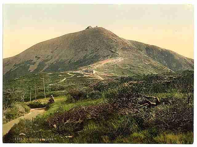 Vintage The Schneekoppe Riesengebirge A4 Photo Print
