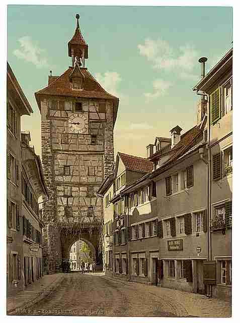 Vintage The Schnetzthor interior Constance Baden A4 Photo Print