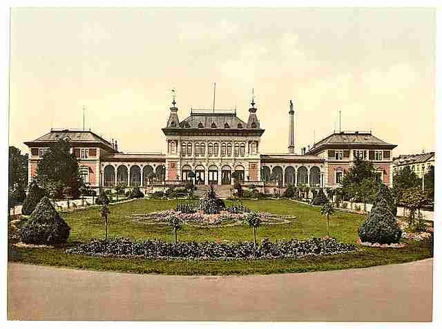 Vintage The Spring House Bad Elster Saxony A4 Photo Print