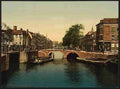 Vintage The Spui canal Hague A4 Photo Print