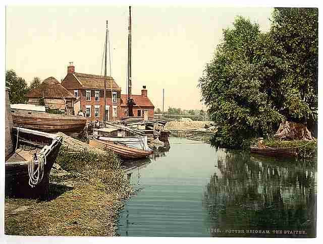 Vintage The Staithe Potter Heigham A4 Photo Print