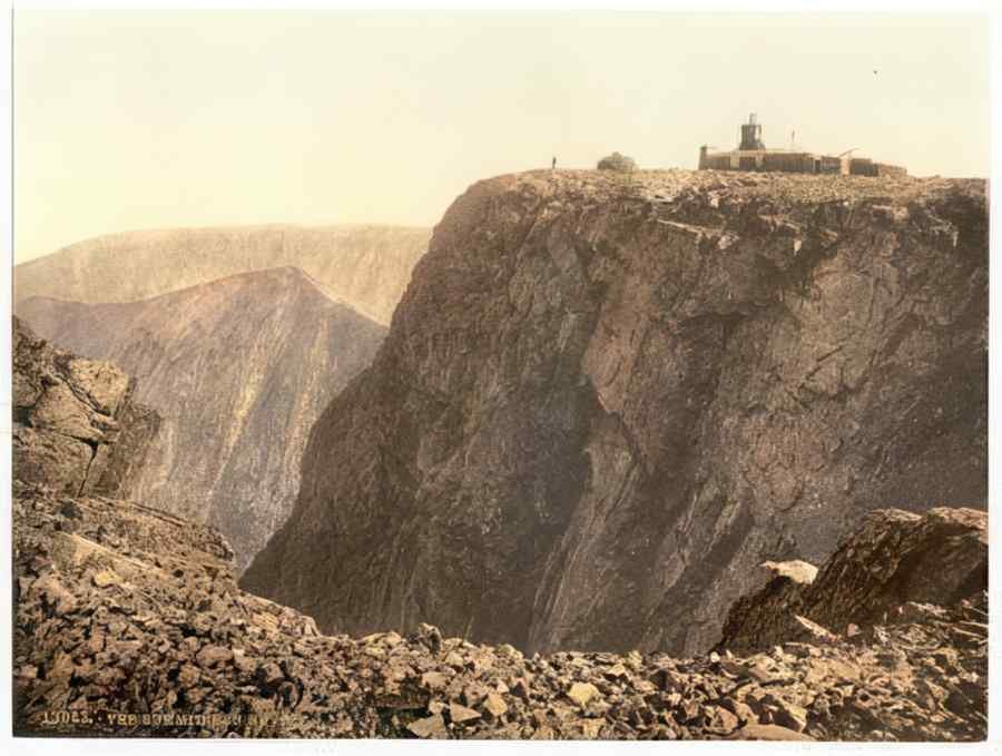 Vintage The Summit Ben Nevis Fort William Scotland A4 Photo Print