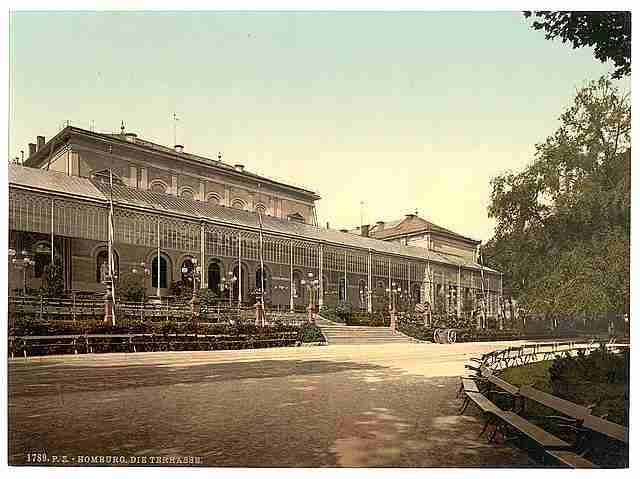 Vintage The Terrace Homburg Hesse Nassau A4 Photo Print
