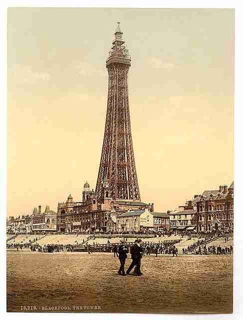 Vintage The Tower Blackpool A4 Photo Print