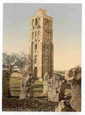 Vintage The Tower of the Forty Martyrs Nebi Samuel A4 Photo Print